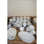 BOX CONTAINING CERAMIC MUGS