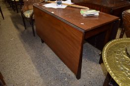 MAHOGANY DROP LEAF TABLE, 117CM WIDE