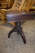 PEDESTAL WORK TABLE WITH DOUBLE FOLDING TOP, 43CM WIDE