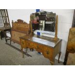 REPRODUCTION WALNUT EFFECT DRESSING TABLE, 84CM WIDE