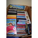 BOX CONTAINING DVDS AND SOME TOYS