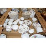 EXTENSIVE QUANTITY OF TEA WARES BY ROYAL GRAFTON INCLUDING BOWLS, SIDE PLATES, CUPS AND SAUCERS