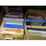 TWO BOXES OF BOOKS INCLUDING OXFORD DICTIONARY OF QUOTATIONS