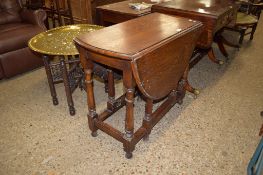 OAK GATE LEG TABLE, 89CM WIDE