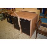 PAIR OF MODERN FILING CABINETS, 44CM WIDE