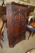 MAHOGANY CORNER CABINET, 90CM WIDE