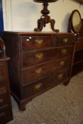 OAK CHEST OF TWO SHORT AND THREE FULL WIDTH DRAWERS, 103CM WIDE