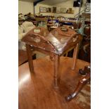 REPRODUCTION OCCASIONAL TABLE WITH TRAY TOP AND FOLDING EDGES