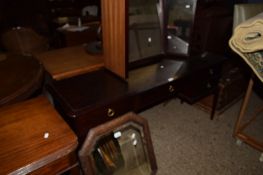 STAG DRESSING TABLE WITH TRIPLE MIRROR, 152CM WIDE