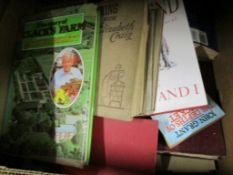 BOX OF MIXED BOOKS, SOME ON COOKERY AND DRAWING