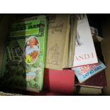 BOX OF MIXED BOOKS, SOME ON COOKERY AND DRAWING