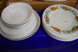 DINNER WARES, PYREX ETC