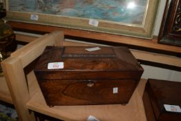 VICTORIAN MAHOGANY TEA CADDY