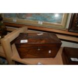 VICTORIAN MAHOGANY TEA CADDY