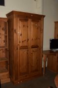 MODERN PINE WARDROBE, 104CM WIDE