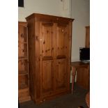 MODERN PINE WARDROBE, 104CM WIDE