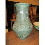 EUROPEAN POTTERY LARGE VASE, 47CM HIGH