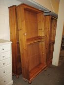 SET OF FOUR MODERN PINE BOOKCASES, 87CM WIDE APPROX