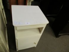 PAINTED BEDSIDE CABINET, 36CM WIDE