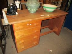 MODERN SINGLE PEDESTAL OFFICE DESK, 137.5CM WIDE