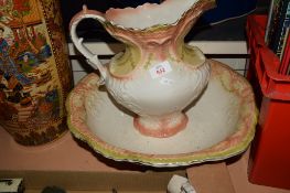 VICTORIAN WASH BASIN AND LARGE EWER