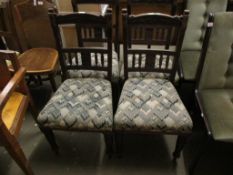 SET OF FOUR 19TH CENTURY DINING CHAIRS