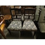 SET OF FOUR 19TH CENTURY DINING CHAIRS