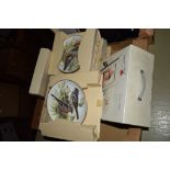BOX CONTAINING COLLECTION PLATES, MAINLY WILD LIFE INTEREST