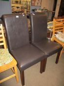 PAIR OF MODERN DINING CHAIRS