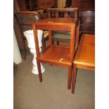 PAIR OF MAHOGANY OCCASIONAL TABLES, 41CM WIDE