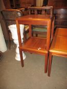 PAIR OF MAHOGANY OCCASIONAL TABLES, 41CM WIDE