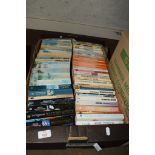 BOX CONTAINING QUANTITY OF PAPERBACK TITLES