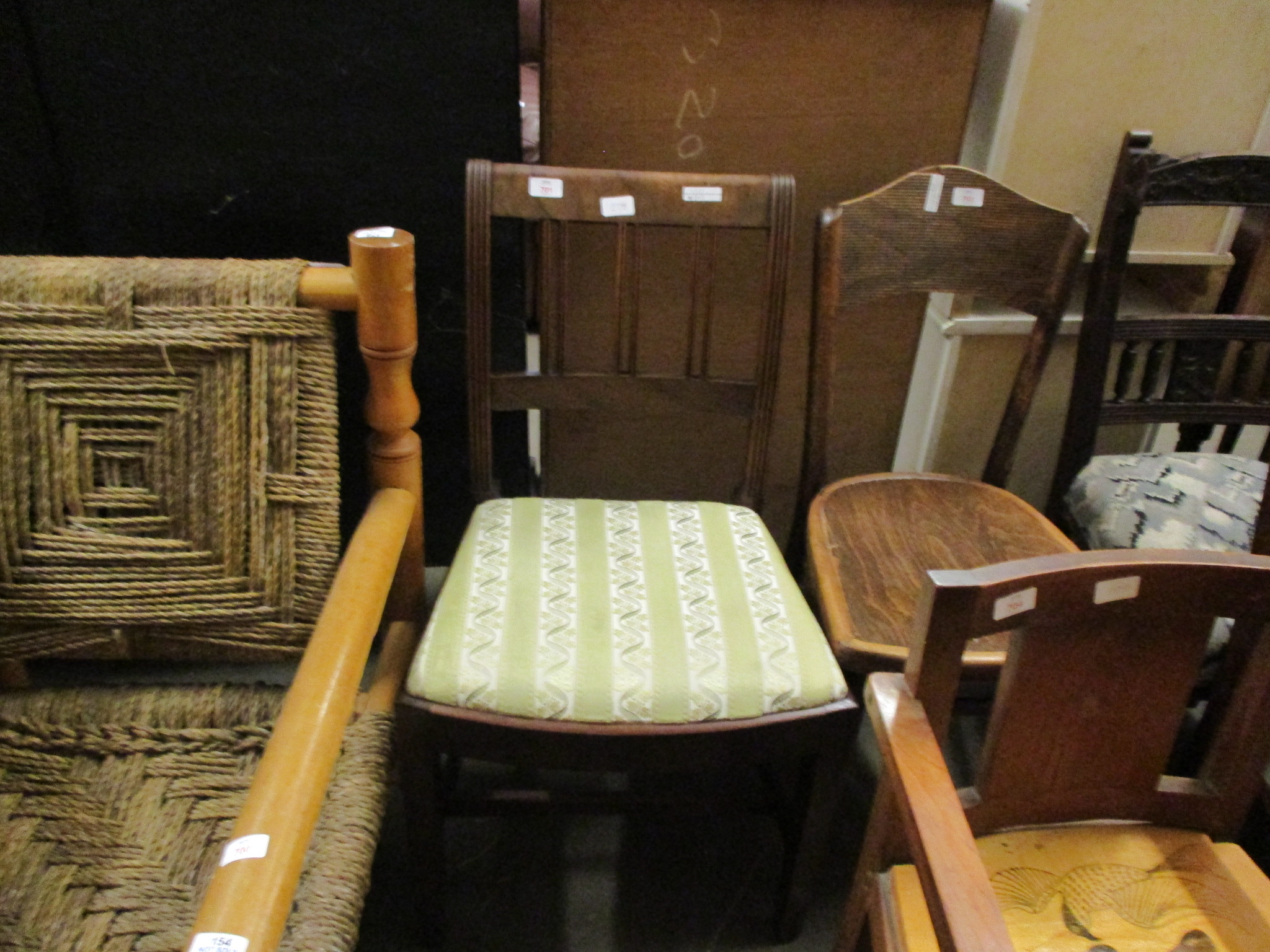 MAHOGANY BAR BACK DINING CHAIR