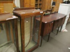 EARLY 20TH CENTURY GLAZED DISPLAY CABINET, 58CM WIDE