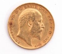 Edward VII gold half-sovereign, dated 1907