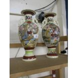 PAIR OF JAPANESE STYLE VASES