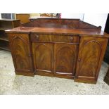 19TH CENTURY MAHOGANY BREAK FRONT SIDEBOARD, 170CM WIDE