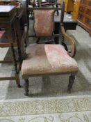 EDWARDIAN INLAID BEDROOM ARMCHAIR