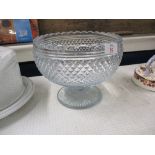 LARGE CUT GLASS FRUIT BOWL