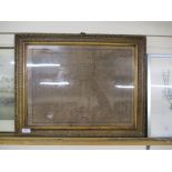 FRAMED MAP OF NORFOLK AFTER CHRISTOPHER SAXTON (A/F)