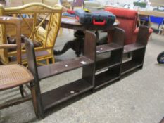 MAHOGANY BOOK CASE, 1.8M WIDE