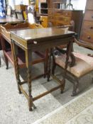 OAK TABLE CANTEEN CIRCA EARLY 20TH CENTURY (VOID), 49CM WIDE