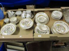 QUANTITY OF INDIAN TREE DINNER WARES BY WASHINGTON POTTERY