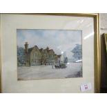 WATERCOLOUR SIGNED BY HARNSEN OF A COUNTRY HOUSE