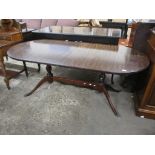 REPRODUCTION DINING TABLE, 183CM WIDE