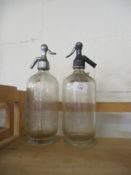 PAIR OF SODA SIPHONS