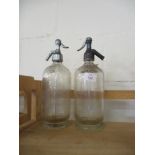 PAIR OF SODA SIPHONS