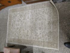 MODERN ORIENTAL INDIAN BEIGE CARPET, 166CM LONG