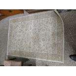 MODERN ORIENTAL INDIAN BEIGE CARPET, 166CM LONG