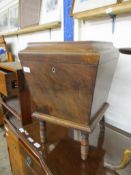 19TH CENTURY MAHOGANY WINE COOLER (VOID INTERIOR), 39CM WIDE